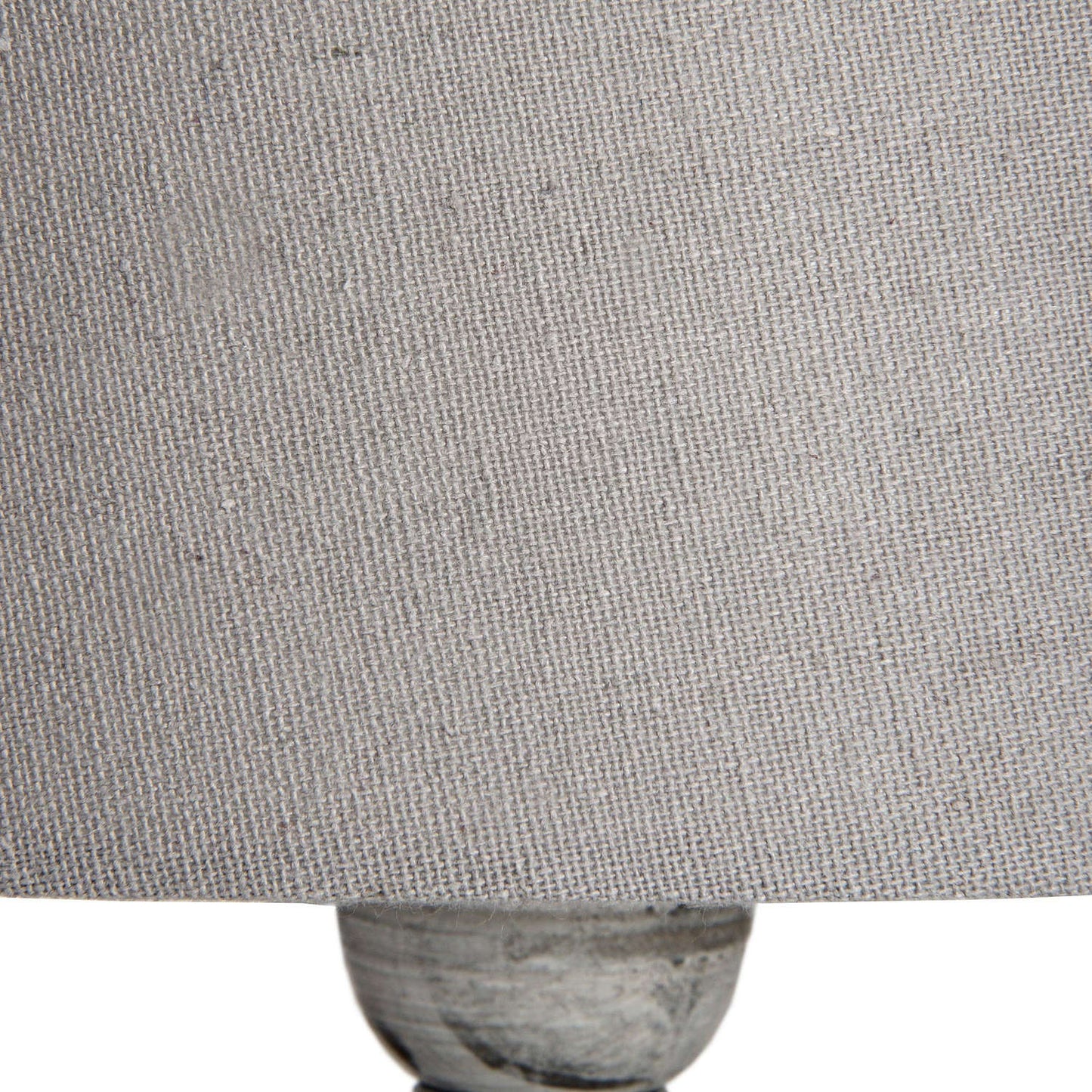 Light Grey Washed Wooden Table Lamp With Linen Shade MH18552