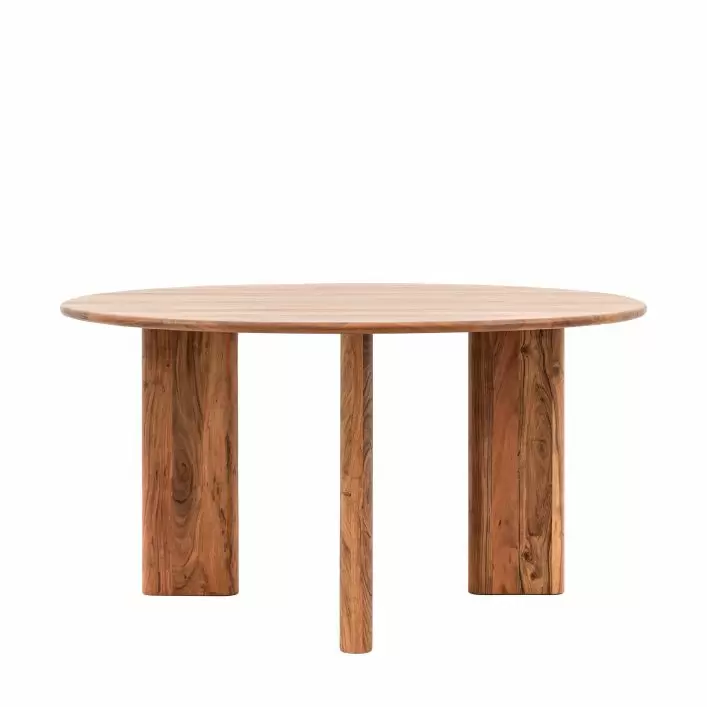 Modern - Vintage Inspired Wood Statement Round Dining Table MMG5056693520702