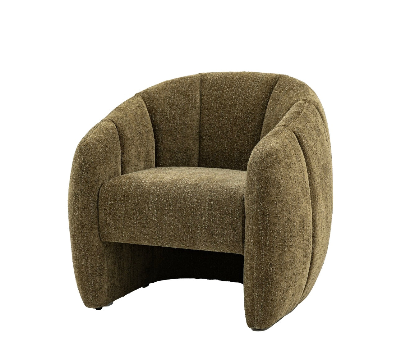 Tub Chair Fully Upholstered In Moss green Fabric MG5056693546641