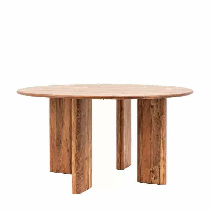 Modern - Vintage Inspired Wood Statement Round Dining Table MMG5056693520702